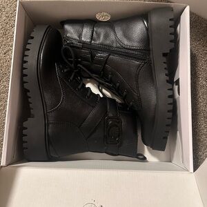 Women's Black Leather Boots